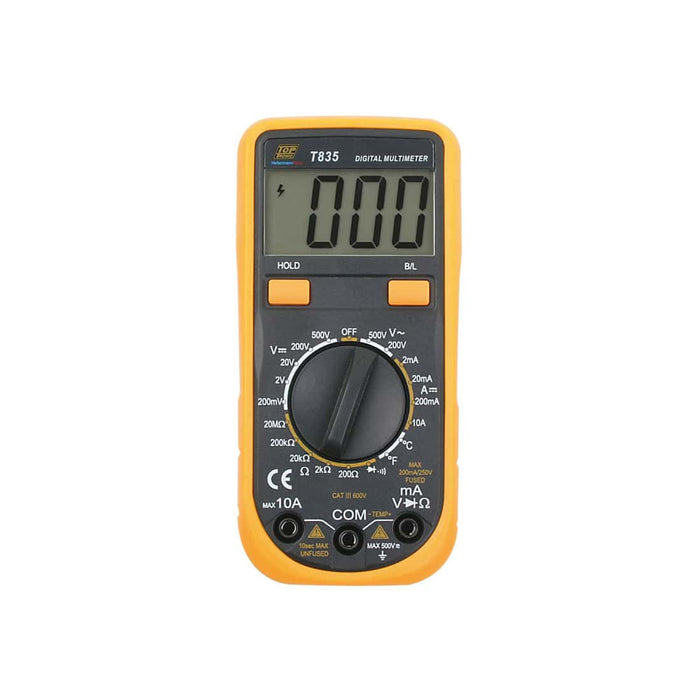 HellermannTyton : Multimeter Digital 600V AC/DC Temperature DIY - (T835)