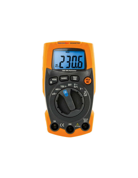 HellermannTyton : Multimeter Digital 600V AC/DC TRMS Heavy Duty - (IRONMETER)