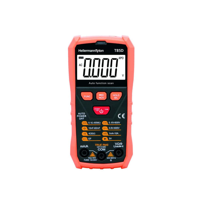 HellermannTyton : Multimeter Intelligent 600V Autorange 5999 Count - (T85D)