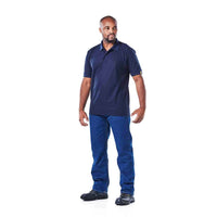 DROMEX SHIRT GOLF POLY/COTTON N/BLUE [XS]  DW-GOLF-NB-XS