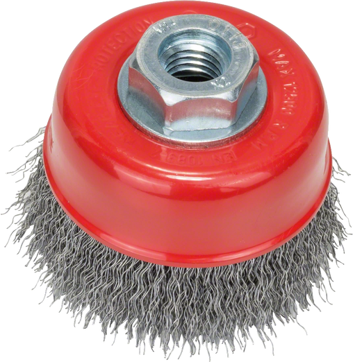 Bosch Brush - Wire cup brush 70 mm, 0,3 mm, M14 angle grinder, crimped wire -  2608622098