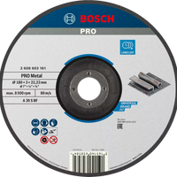 PRO Metal Bonded Cutting Disc, 180 x 3 x 22.23 mm - 2608603161