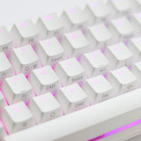 Ducky Keyboard One 2 Pro 60% Mechanical Keyboard; RGB; PBT Double Shot Keycaps - White- Cherry Silver. Aerocool
