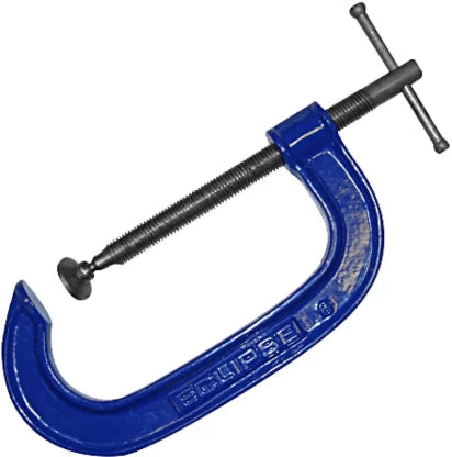 Eclipse G-Clamp 200mm Blue: Heavy Duty C Clamp for Woodworking, Metalworking - Shop Now!