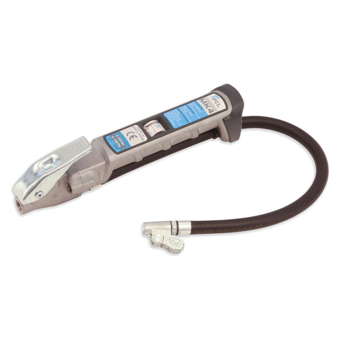 PCL Airforce MK4 Tyre Inflator - Professional Tyre Pressure Gauge with Hose & Connector