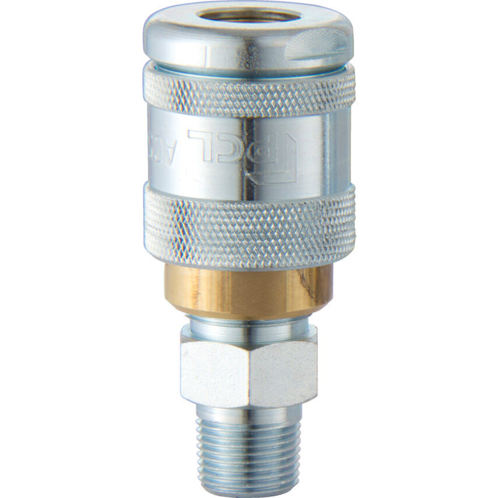 PCL 100 Series Coupling R1/2 Male Fitting Quick Connect - PCL2591980X. Air Line Connector, Pneumatic Component