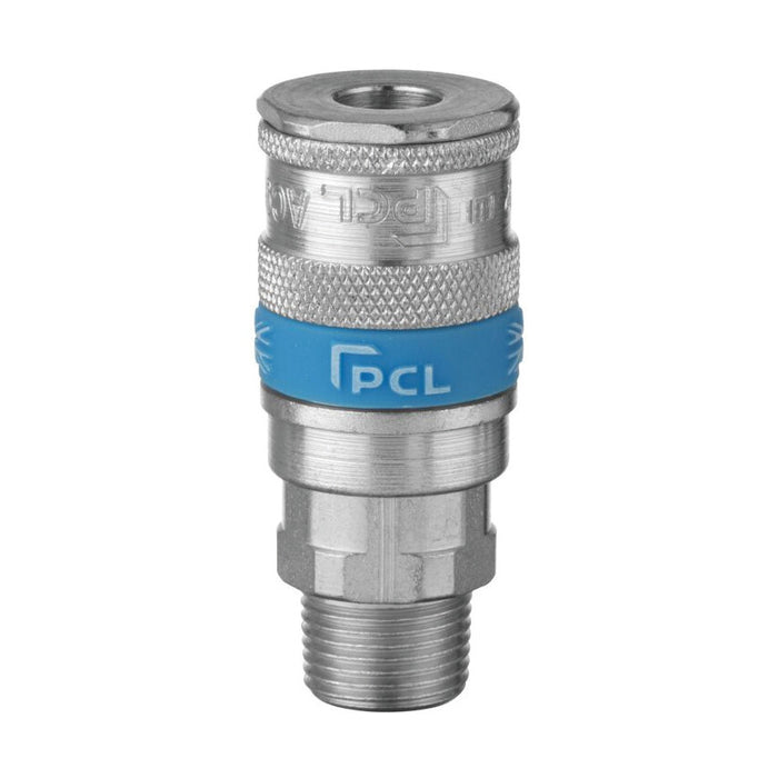PCL AC91JM Vertex Coupling R1/2 Male - Pneumatic Connector, Quick Release Air Hose Fitting, Industrial Air Tool Coupler