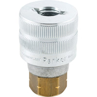 Parker Quick Coupling: Schrader Valve, G1/4 Female Connector - Air Compressor Fitting