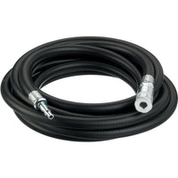 CROMWELL HA2137 Air Tool Hose - 15M Vertex/Std 10MM-I/D - PCL2593310M - Black pneumatic hose with silver connectors