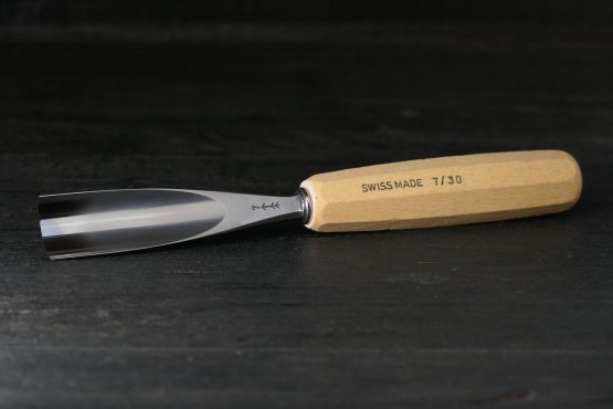 Pfeil Wood Carving Gouge #7 - 30mm - Swiss Made Chisel for Woodworking