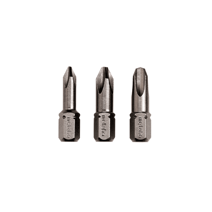 Metabo : 3 Phillips Bits Ph 1/ 2 / 3 Torsion - 628537000