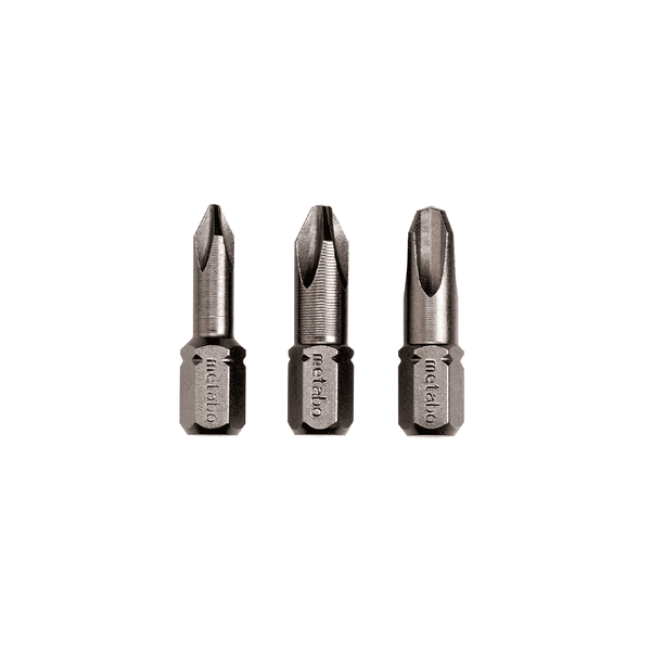 Metabo : 3 Phillips Bits Ph 1/ 2 / 3 Torsion - 628537000