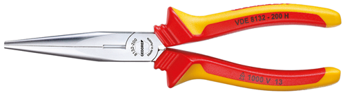 Gedore VDE Needle nose pliers with VDE insulating sleeves- 1699938