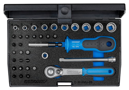 Socket wrench set 1/4" 37 pieces UD-IN-IS-PH-PZ-TX D 20 KMU-20 / 1822373