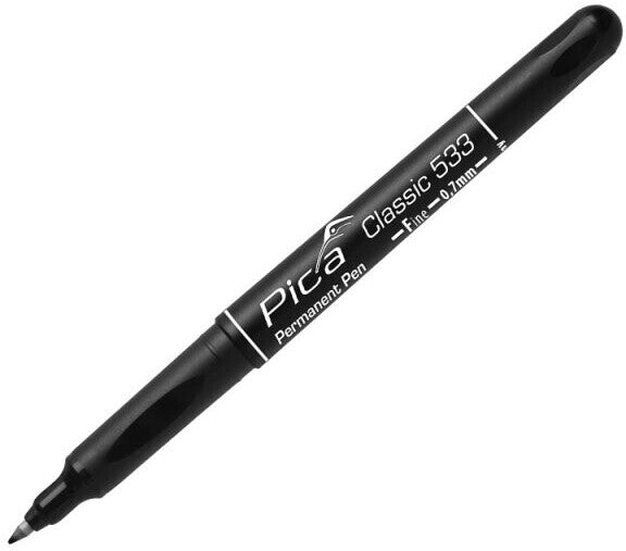 Pica Permanent Pen Black Fine Tip 0.7 Mm Pica533 46