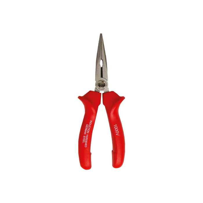HELLERMANNTYTON insulated pliers: 1000V, snap nose, 160mm, German steel. High-voltage safety tool for electricians.
