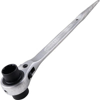 KENNEDY 13mm x 17mm Ratcheting Podger Wrench - Heavy Duty Construction & Scaffolding Tool