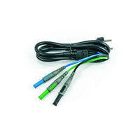 HELLERMANNTYTON Power Cable - 3 Banana Shuko - Black, Green, Blue - Buy Now!