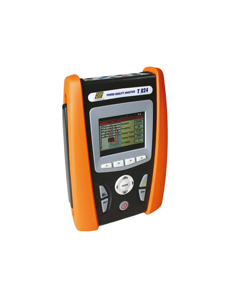 Power Quality Analyzer T824: 3-Phase Recorder with Touch Screen Display