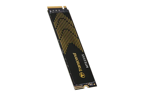 TRANSCEND 1TB MTE255S PCI-E GEN 4X4 M.2 NVMe 2280 SSD 3D NAND -7400 MB/s Read 5200 MB/s Write- Graphen Heat Spreader -600TBW