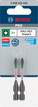 Bosch - Screwdriver bit PRO PZ1 Impact - 2608522543