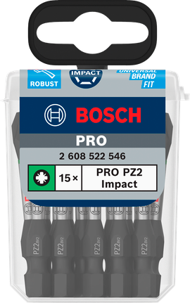 Bosch - Screwdriver bit PRO PZ2 Impact - 2608522546