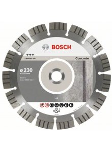 Bosch: Diamond discs  - Best for Ceramic 230 x 22,23 x 2,4 x 10 continuous rim -  SKU: 2608602634