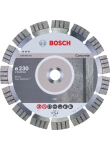 Bosch: Diamond discs  - Best for Concrete 230 x 22,23 x 2,4 x 15 segmented -  SKU: 2608602655