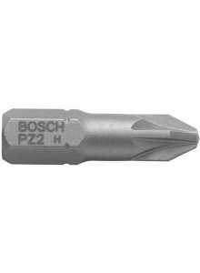 Bosch PZ2 Screwdriver Bit Extra Hard - 25mm Impact Driver Bit - Power Tool Accessory - Screw Driving - High Quality