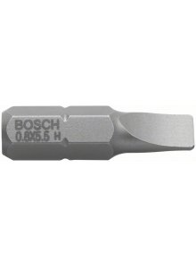 Bosch Slotted Screwdriver Bit 0.8x5.5mm Extra Hard Flathead | Power Tool Accessory