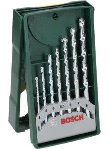 Bosch Sets - 7pc Mini-X-Line Masonry drill set ? 3/4/5/5.5/6/7/8 mm. -  2607019581