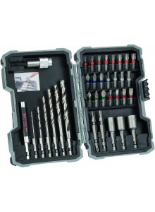 Bosch Sets - Drill Screwdriver set PH1,2,3, PZ1,2,3,SL3,4,5,6,H3,4,5,6,T10,15,20,20,25,27,30,40 -  2607017327