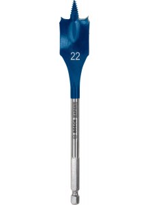 BOSCH 22mm Expert Spade Drill Bit - Wood Drilling Tool - Flat Wood Bit