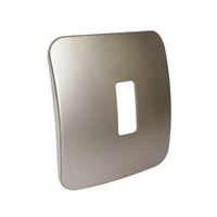 Major Tech One Single Mod Cover Plate BZ/WT Trim (100mmx100mm) Vertical V6201BZ