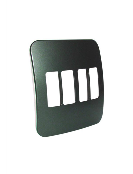 Major Tech Four Single Mod Cover Plate GM/WT Trim (100mmx100mm) Vertical VB6207GM