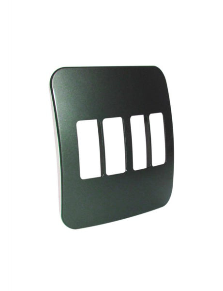 Major Tech Four Single Mod Cover Plate GM/WT Trim (100mmx100mm) Vertical VB6207GM