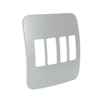 Major Tech VETi 1 - Four Single Module Vertical Cover Plate Black Trim - Modular | VB6207SV