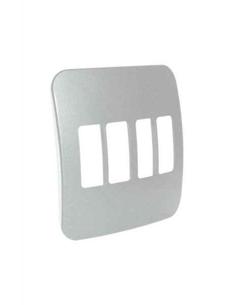 Major Tech VETi 1 - Four Single Module Vertical Cover Plate Black Trim - Modular | VB6207SV