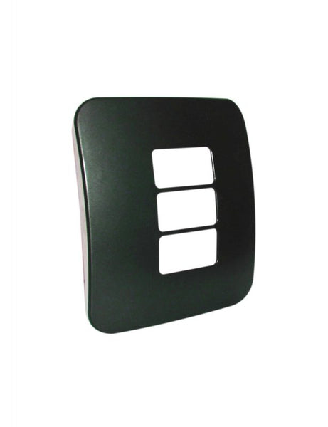 Major Tech Three Single Mod Cover Plate GM/WT Trim (100mmx50mm) Horizontal V6214GM