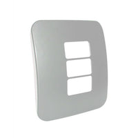 Major Tech Three Single Mod Cover Plate SV/WT Trim (100mmx50mm) Horizontal VB6214SV