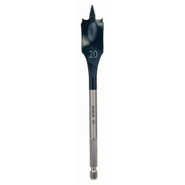 Bosch 20mm Spade Drill Bit for Wood - Flat Wood Drill Bit - Hex Shank Wood Drilling