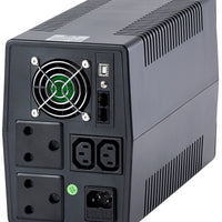 RCT 2000VAS LINE-INTERACTIVE UPS (1200W; LED Indicators; 1 x USB Comm PORT; 2x SA WALL SOCKET BATTERY 6 MONTH WARRANTY ONLY! Portable Power