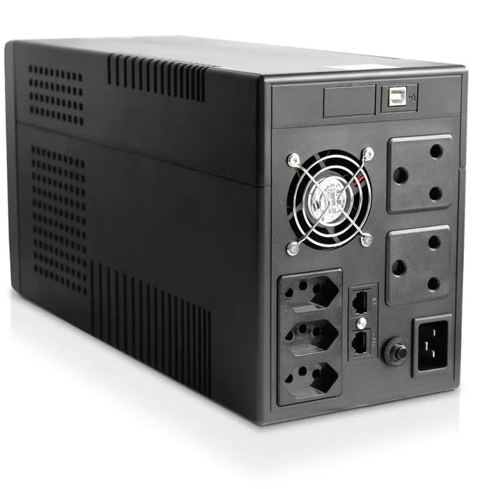 RCT 2400VAS LINE-INTERACTIVE UPS 1440W 1 x USB Comm PORT; 2x SA WALL; 3 x New SA SOCKET BATTERY 6 MONTH WARRANTY ONLY! Portable Power
