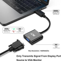 RCT display port to VGA (M to F) adapter . RCT Peripherals