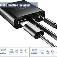 RCT HDMI to VGA (M to F) adapter with audio RCT Peripherals