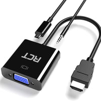 RCT HDMI to VGA (M to F) adapter with audio RCT Peripherals