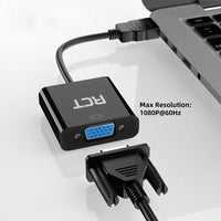 RCT HDMI to VGA (M to F) adapter with audio RCT Peripherals