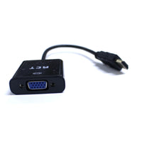 RCT HDMI to VGA (M to F) adapter with audio RCT Peripherals