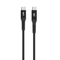 RCT USBC-USBC 2M Sync & Charge Cable DC20V/5A (Black with LED Display)