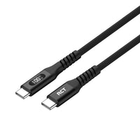 RCT USBC-USBC 2M Sync & Charge Cable DC20V/5A (Black with LED Display)